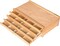 MEEDEN 4-Drawer Artist Supply Storage Box - Portable Foldable Multi-Function Beech Wood Artist Pencil & Brush Storage Box with Drawer & Compartments for Pastels, Pencils, Pens, Brushes, Stamp